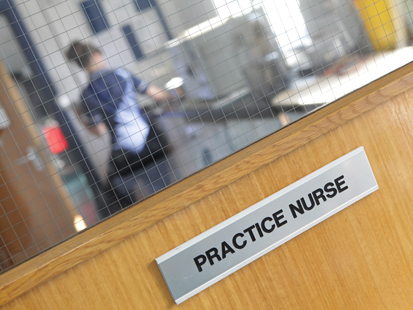 Practice nurse signage